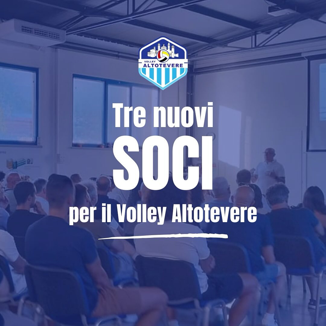 Tre nuovi soci per il Volley Altotevere