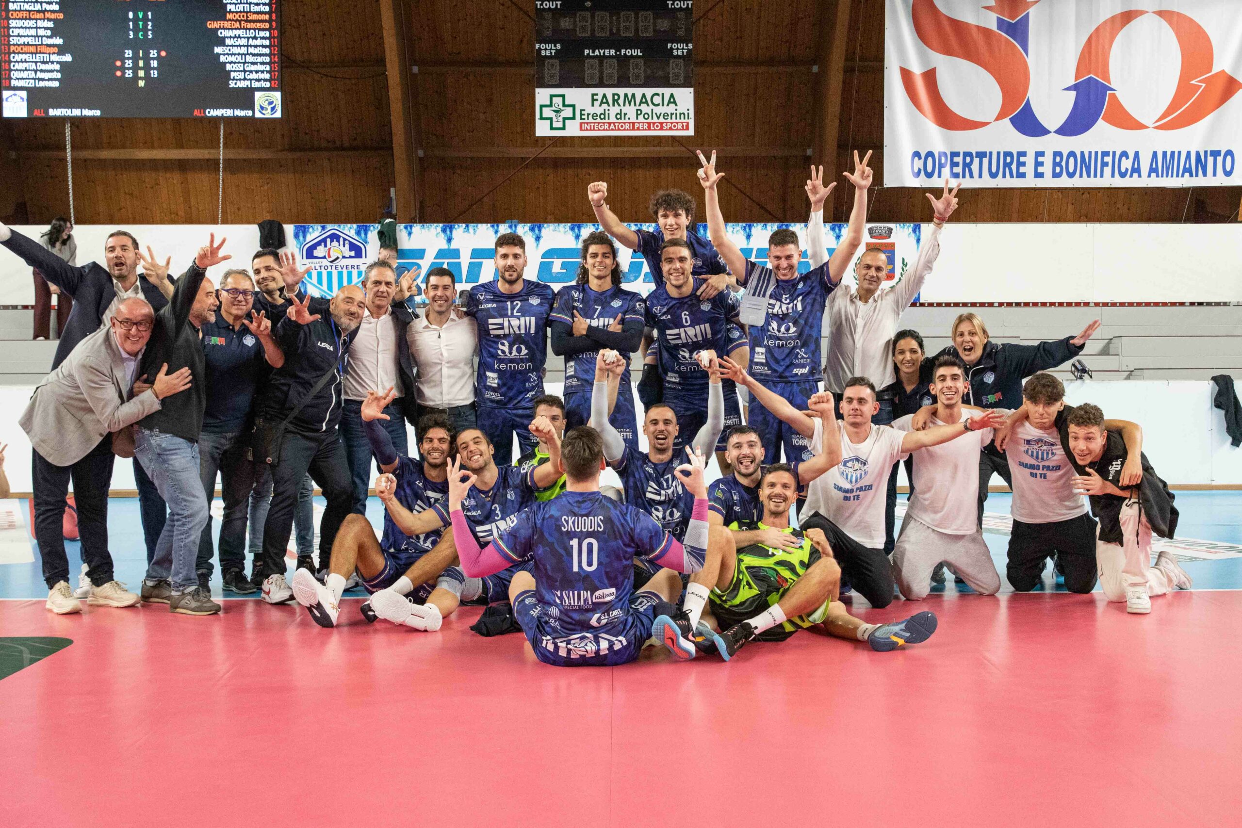 La ErmGroup Altotevere cede il primo set, poi ritrova fondamentali e carattere, piegando per 3-1 la Sarlux Sarroch e conquistando la prima vittoria piena stagionale